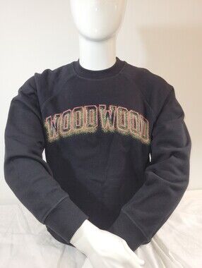 Wood Wood Authentic Black Sweatshirt Size S Luxury Original $250